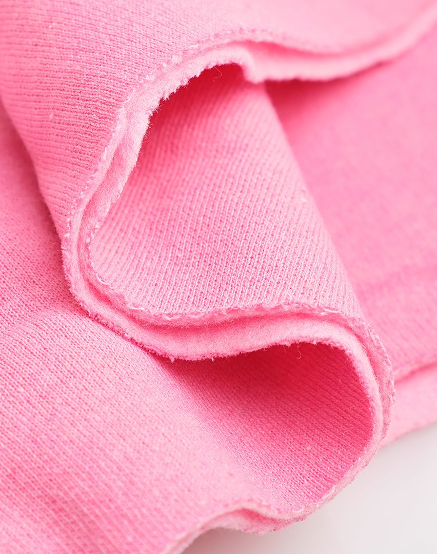 Φωτογραφία ροζ υφάσματος φούτερ δίκλωστου, Σαρρής εμπόριο υφασμάτων